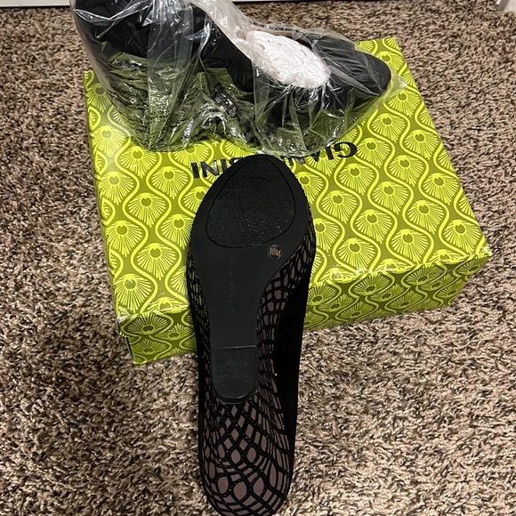 Black/Grey Glitter Platform Wedges, never been worn, all original packaging - Picture 4 of 4